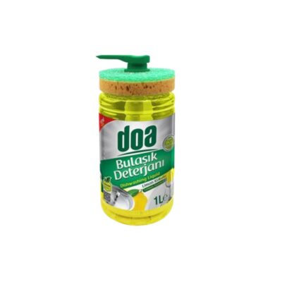 DOA BULAŞIK DETERJANI SÜNGERLİ 1000 ML LİMON 1*12