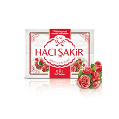 HACI ŞAKİR SABUN 4 LÜ 600 GR  GÜL 1*1