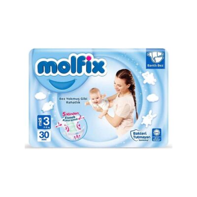 MOLFİX JUMBO BEBEK BEZİ NO 3 30 LU 1*6