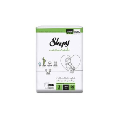 SLEEPY BEBEK BEZİ İKİLİ JUMBO 3 NO 1*4