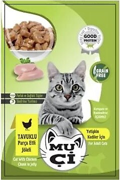 MUÇİ KEDİ MAMASI YAŞ 85 GR TAVUK ETLİ 1*24
