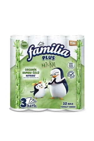 FAMİLİA PLUS 3 KATLI TUVALET KAĞIDI 32 Lİ BAMBU 1*3