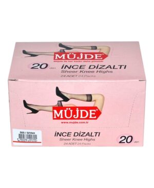 MÜJDE DİZ ALTI ÇORAP SİYAH 1*24