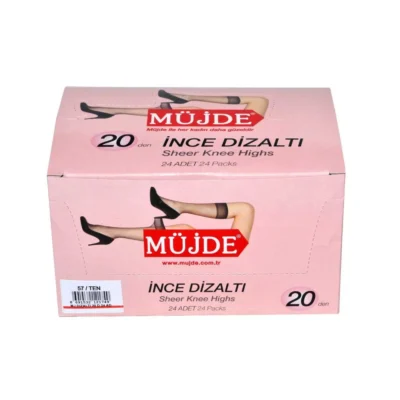 MÜJDE DİZ ALTI ÇORAP TEN 1*24