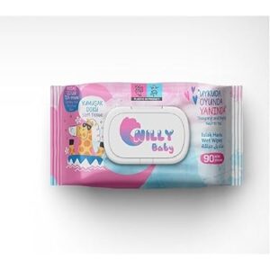 NİLLY BABY ISLAK MENDİL 90 LI PEMBE 1*12