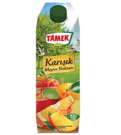 TAMEK MEYVE SUYU 1 LT KARIŞIK 1*12