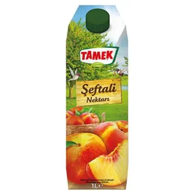 TAMEK MEYVE SUYU 1 LT ŞEFTALİ 1*12
