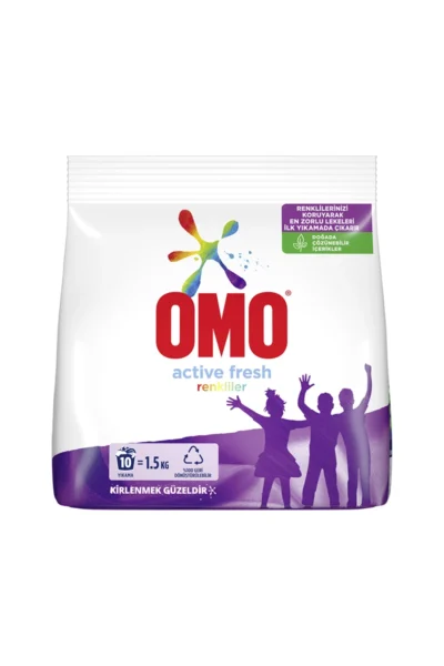 OMO MATİK TOZ DETERJAN 1,5 KG RENKLİLER 1*9